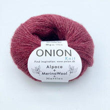 Indlæs billede til gallerivisning Onion Alpaca+Merino Wool+Nettles vinrød [1217]
