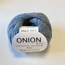 Indlæs billede til gallerivisning Onion Knit Fino Organic Cotton+Merino Wool gråblå [529]
