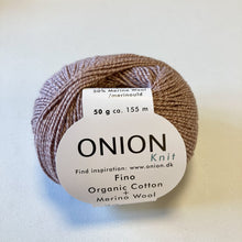 Indlæs billede til gallerivisning Onion Knit Fino Organic Cotton+Merino Wool pudderrosa [530]
