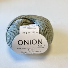 Indlæs billede til gallerivisning Onion Knit Fino Organic Cotton+Merino Wool lys douce grøn [536]
