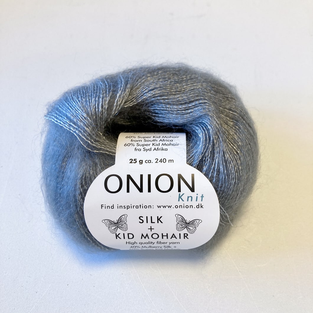 Onion Knit Silk+Kid Mohair lys grå [3002]