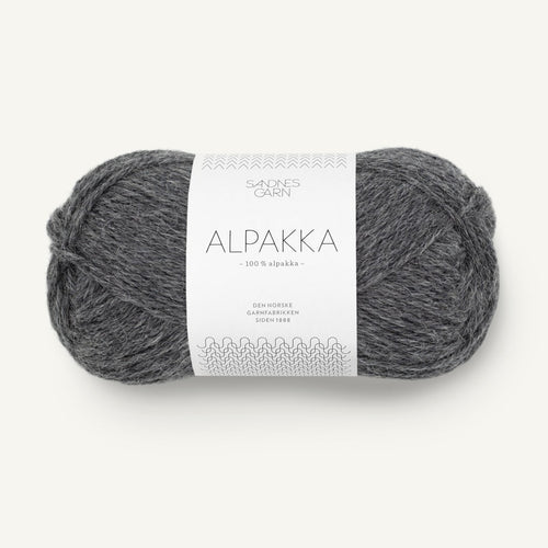 Sandnes Garn Alpakka mørk gråmeleret [1053]