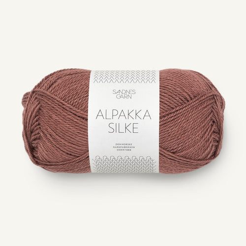 Sandnes Garn Alpakka Silke blommerosa [4043]
