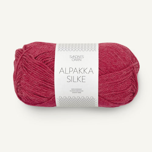 Sandnes Garn Alpakka Silke hindbærrød [4327]