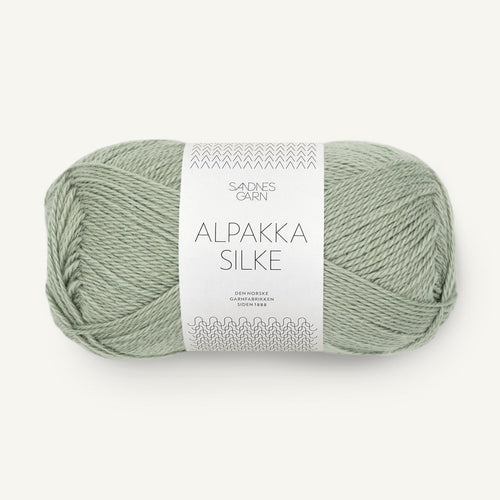 Sandnes Garn Alpakka Silke støvet lys grøn [8521]