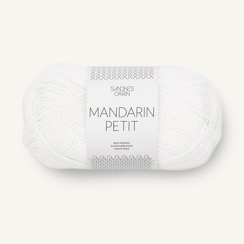 Sandnes Garn Mandarin Petit optisk hvid [1001]