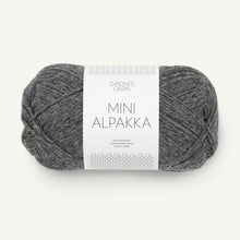 Indlæs billede til gallerivisning Sandnes Garn Mini Alpakka mørk gråmeleret [1053]
