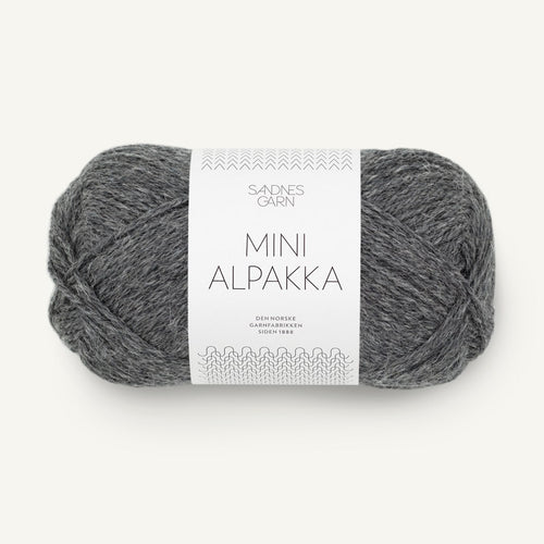 Sandnes Garn Mini Alpakka mørk gråmeleret [1053]