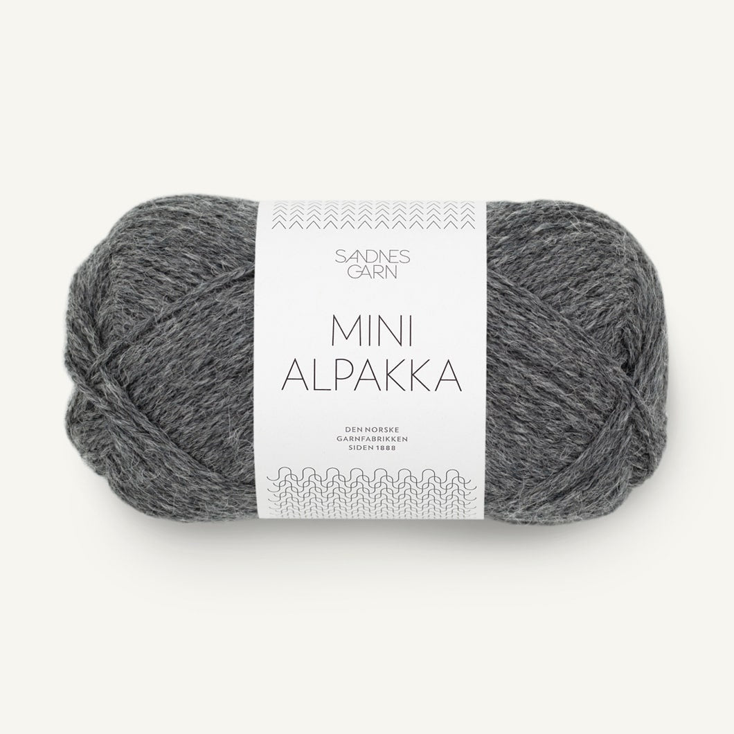 Sandnes Garn Mini Alpakka mørk gråmeleret [1053]