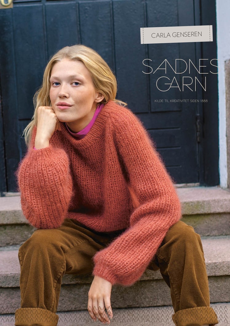 Opskrift 117 Carla genseren fra Sandnes Garn