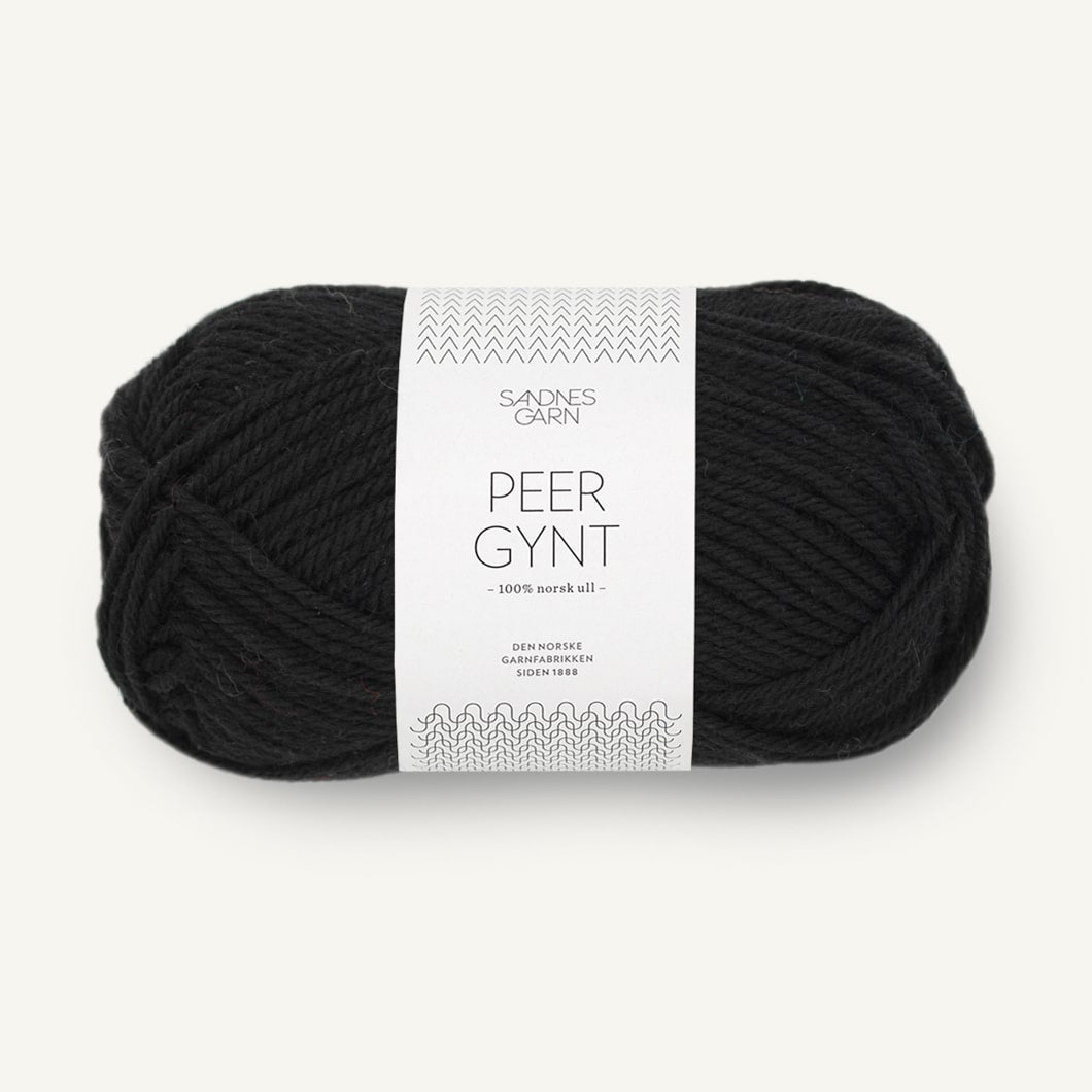 Sandnes Garn Peer Gynt sort [1099]