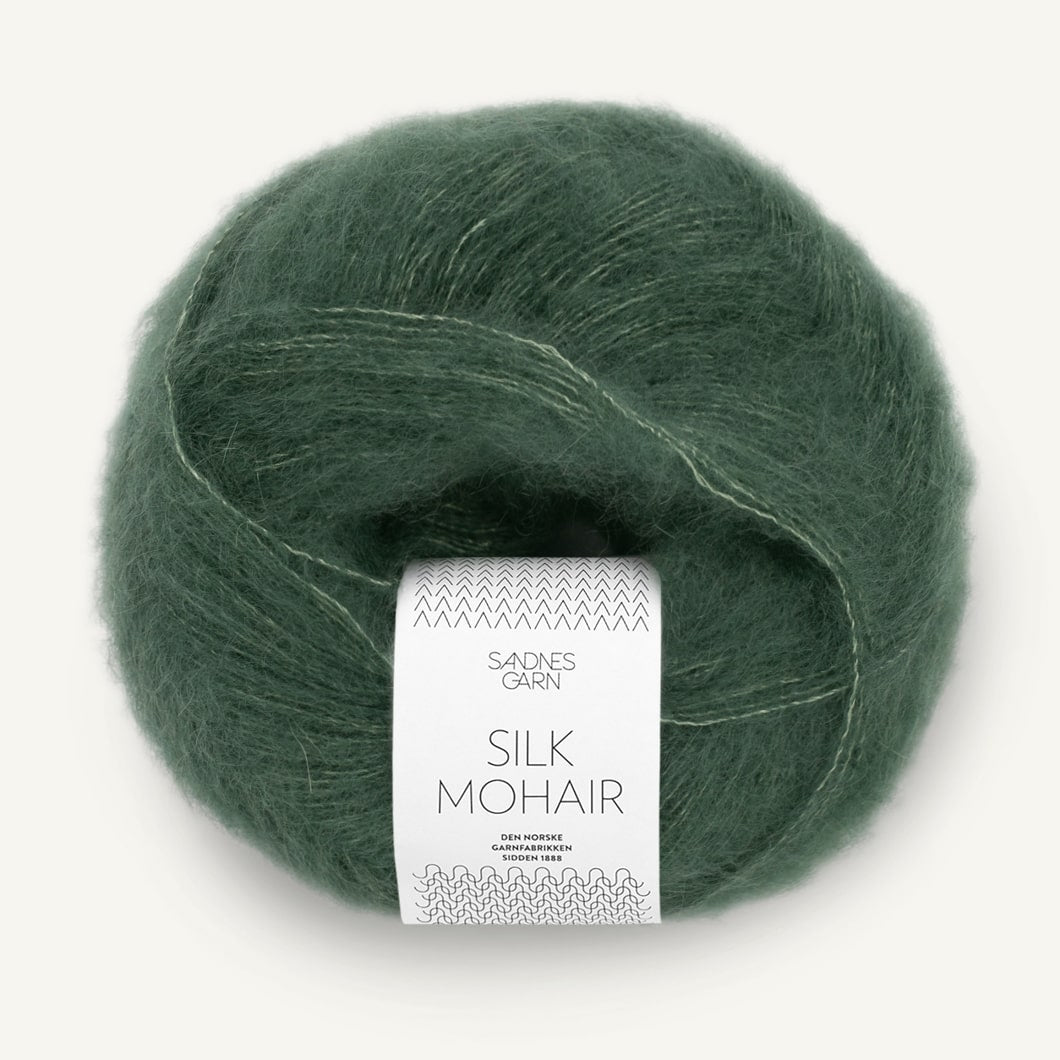 Sandnes Garn Silk Mohair dyb skovgrøn [8581]