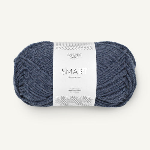 Sandnes Garn Smart blågrå meleret [6072]