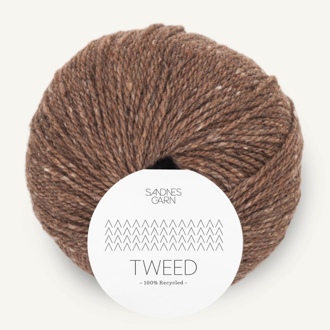 Sandnes Garn Tweed Recycled brun [3185]