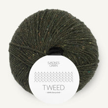 Indlæs billede til gallerivisning Sandnes Garn Tweed Recycled olivengrøn [9585]
