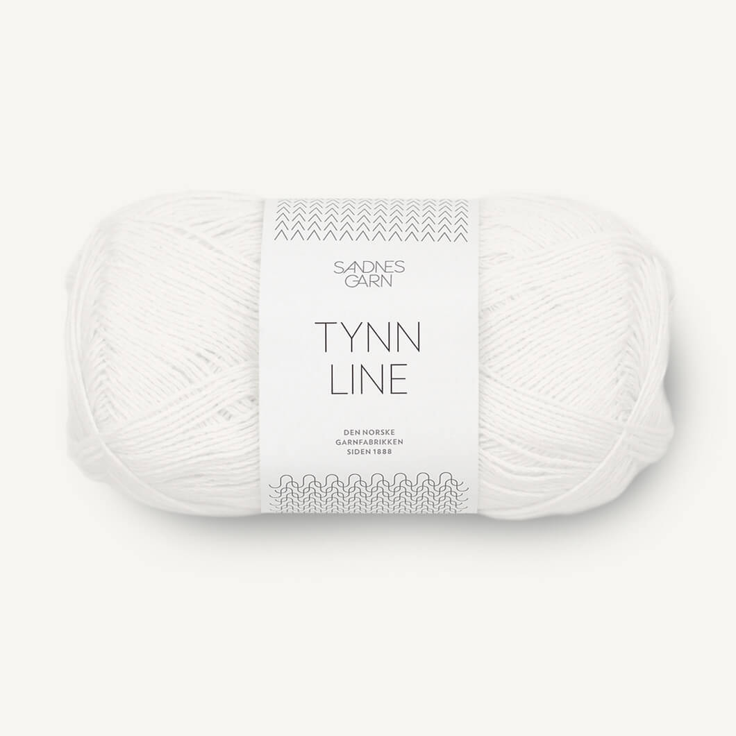 Sandnes Garn Tynn Line hvid [1002]
