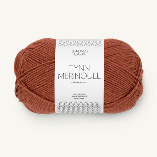 Sandnes Garn Tynn Merinoull rust [3345]