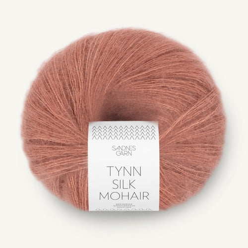 Sandnes Garn Tynn Silk Mohair støvet blommerosa [3553]