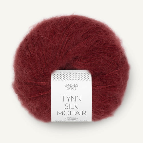 Sandnes Garn Tynn Silk Mohair dyb vinrød [4054]