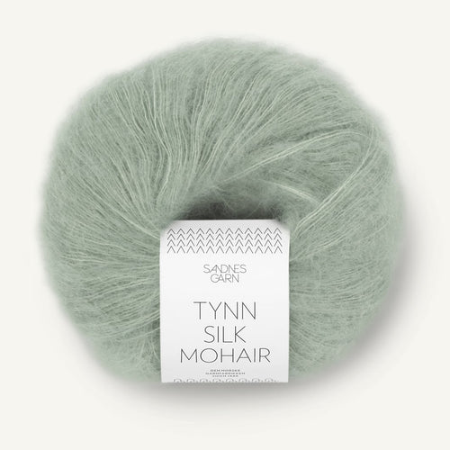 Sandnes Garn Tynn Silk Mohair støvet lys grøn [8521]