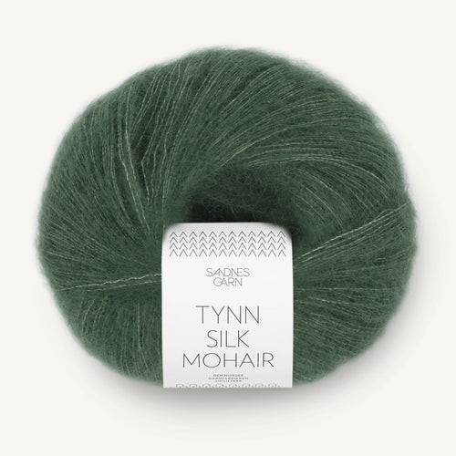 Sandnes Garn Tynn Silk Mohair dyb skovgrøn [8581]