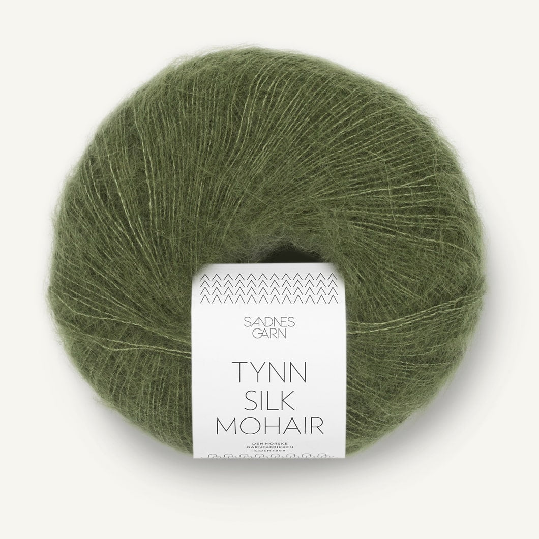 Sandnes Garn Tynn Silk Mohair olivengrøn [9062]